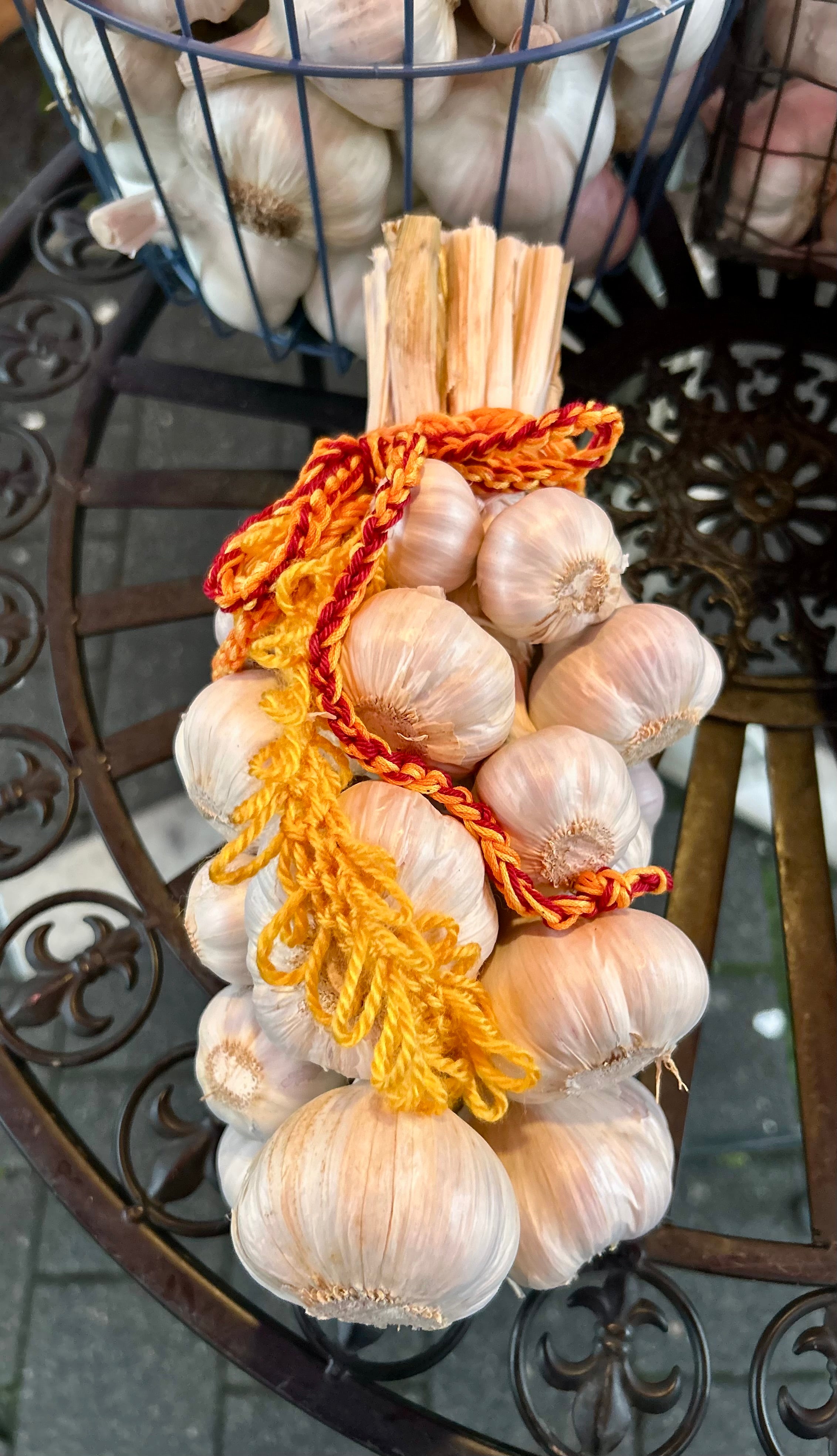 Unser Kraftpaket als handgebundener Knobi-Zopf - sehr lange haltbar
