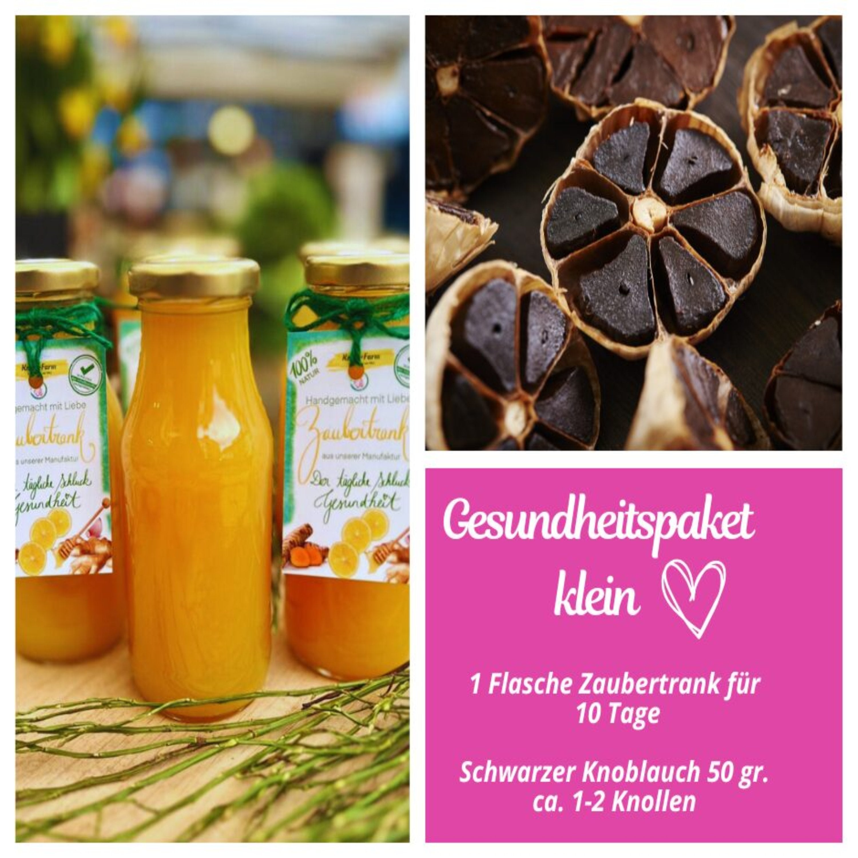 kleines Gesundheitspaket - Zaubertrank & Schwarzer Knoblauch