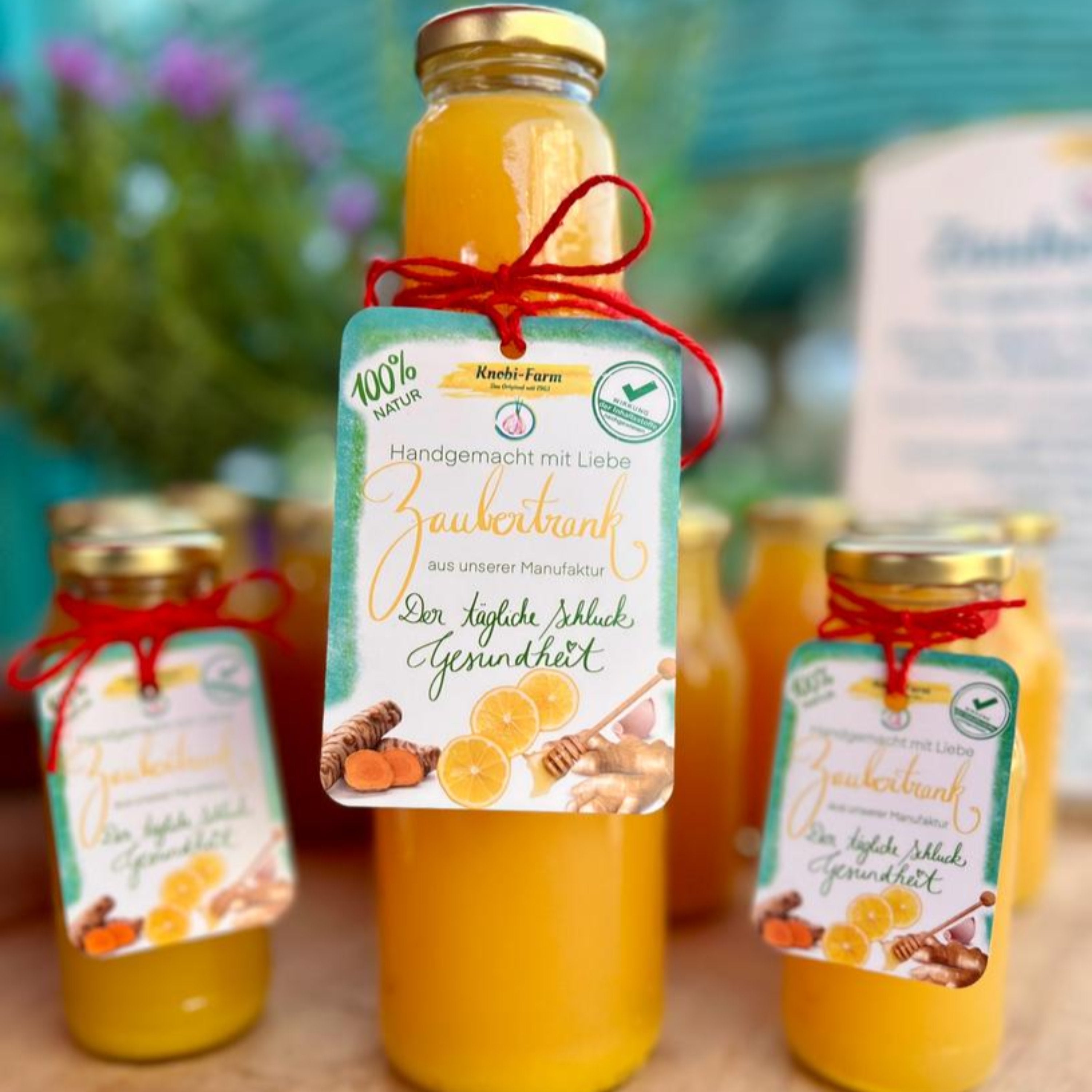 Zaubertrank - Knobi-Zitronen-Kur 1 große Fl. f. 30 Tage - mit Honig - Zaubertrank