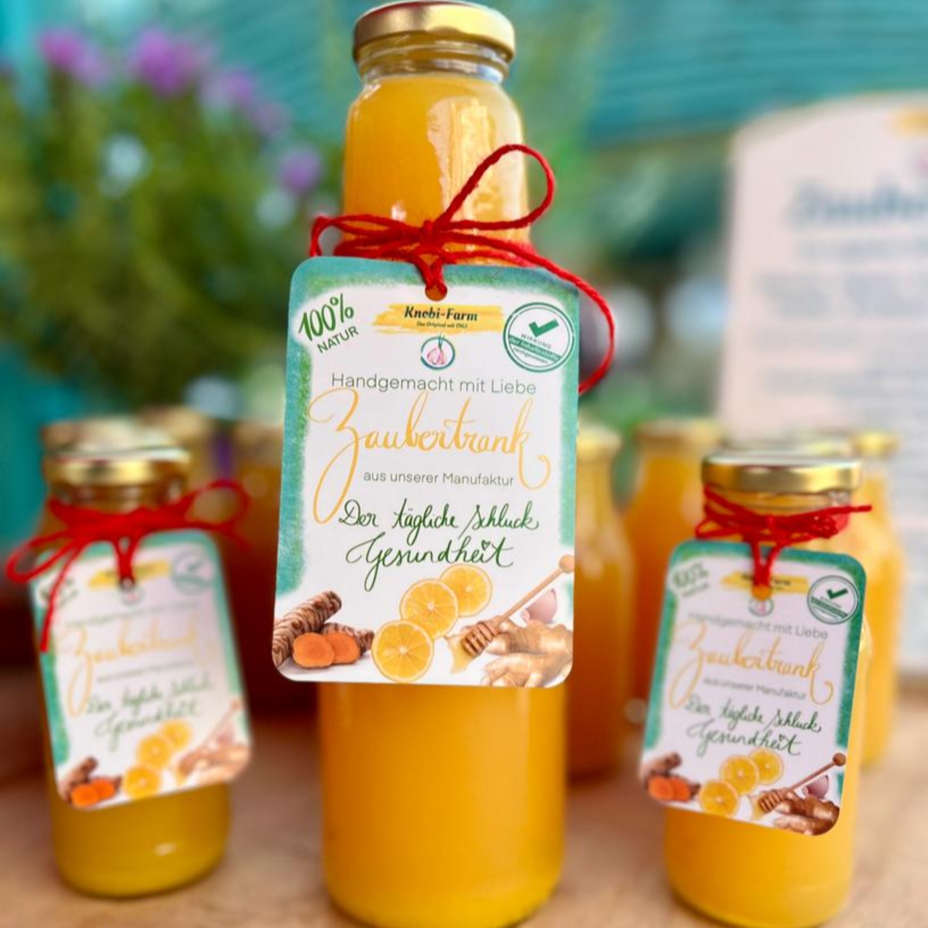 Zaubertrank - Knobi-Zitronen-Kur 1 große Fl. für 30 Tage - ohne Honig - Zaubertrank